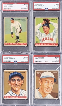 1933 Goudey Baseball Collection (44) – Including Four PSA-Graded Examples